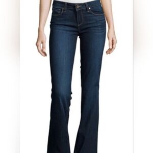 Paige Skyline Bootcut Womens Stretch Dark Wash Blue Denim Western Sz 30 Casual